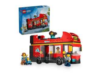 LEGO City Autobuz turistic rosu cu etaj, set de constructie