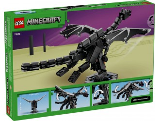 Set de constructie LEGO Minecraft Dragonul Ender 21595, 710 piese