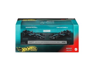 Set 2 masinute Hot Wheels Formula 1 Mercedes George Russell si Kimi Antonelli