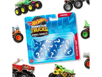 HWN86 Masinuta Hot Wheels Monster Trucks Super Rig, model aleator