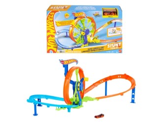 Set pista Hot Wheels curse pe viraje cu masinuta