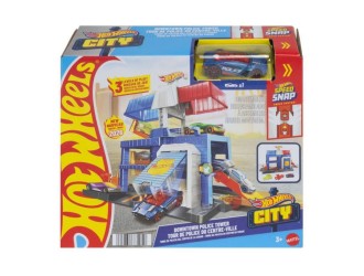 Set pista Hot Wheels City Downtown Police Tower cu masinuta