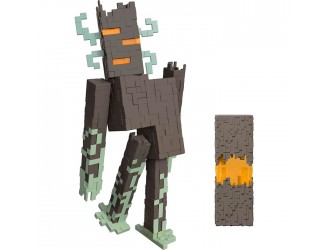 Figurina interactiva de colectie Minecraft The Creaking Mattel, cu lumini si sunete