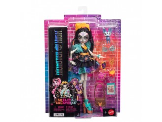 Papusa de colectie, Monster High Skelita Calaveras Mattel, cu accesorii