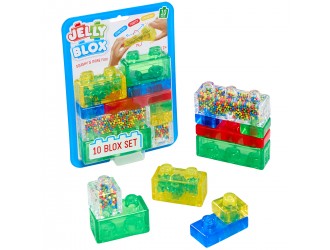 Constructor senzorial Jelly Blox Jelly Fantasy, 10 piese moi, 2+ ani