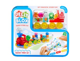 Constructor senzorial Jelly Blox tren