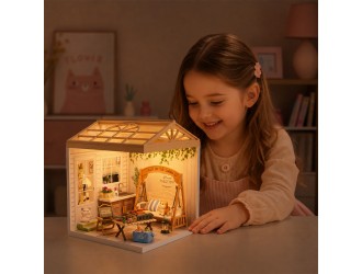 Constructor room box mini house seria interior patio (lumini)