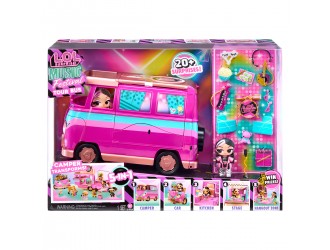 Set de joaca cu papusa L.O.L. Surprise! seria music festival Tour Bus