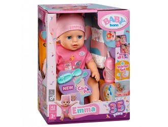 Papusa Baby Born Click & Play Emma 43 cm cu accesorii