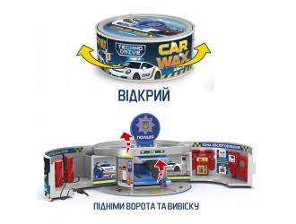 Set de joaca Autoservice Car Wax TechnoDrive cu masinuta ce isi schimba culoarea, in asortiment, model aleatoriu