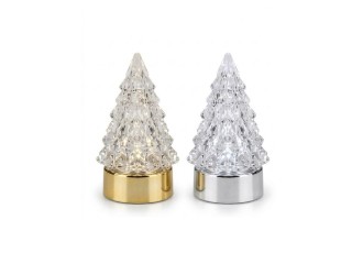 Suvenir Brad LED 4 x 9,5 cm, decoratiune de Craciun, brad luminos, iluminare decorativa, random