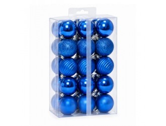 Set globuri 30 buc. 4 cm albastru