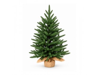 Bradut artificial PE, 60 cm, verde, cu aspect natural