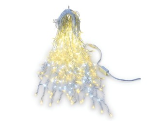 Ghirlanda LED ploita 12Mx30/50/70cm 240L IP65 alb cald+flash